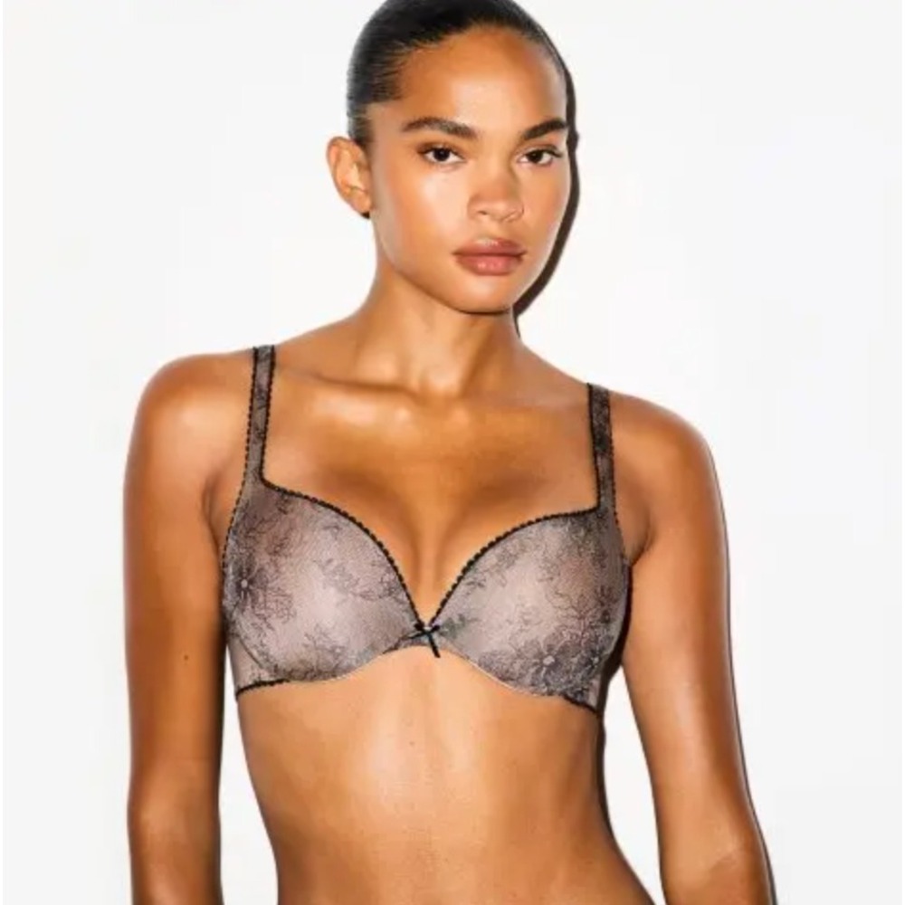 SKIMS NWOT Ultimate Picot Teardrop Push-Up Bra - Size 36B